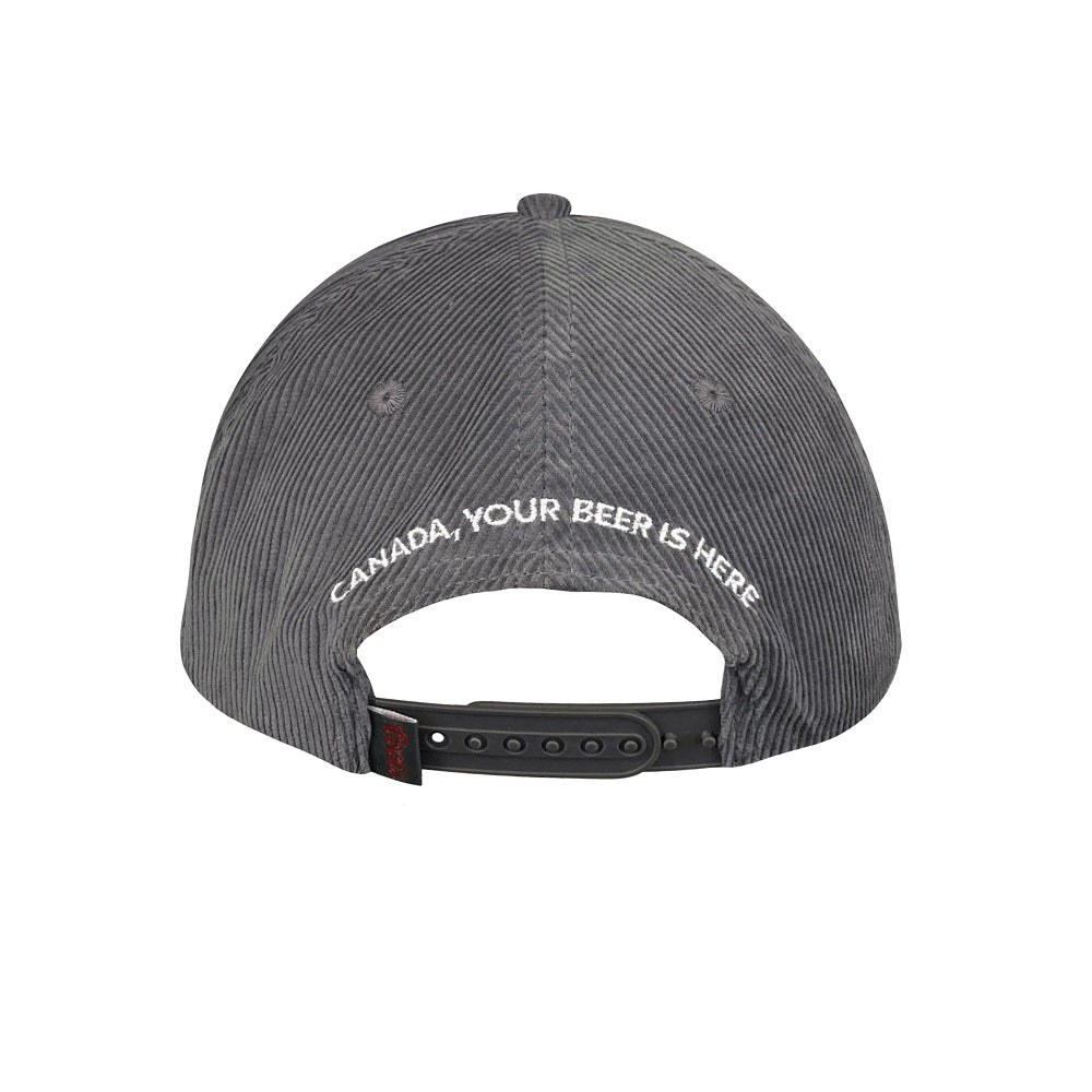 Casquette snapback en corduroy