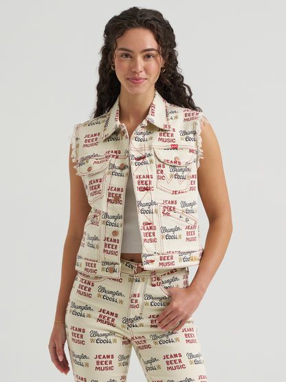 Womens Printed Vest