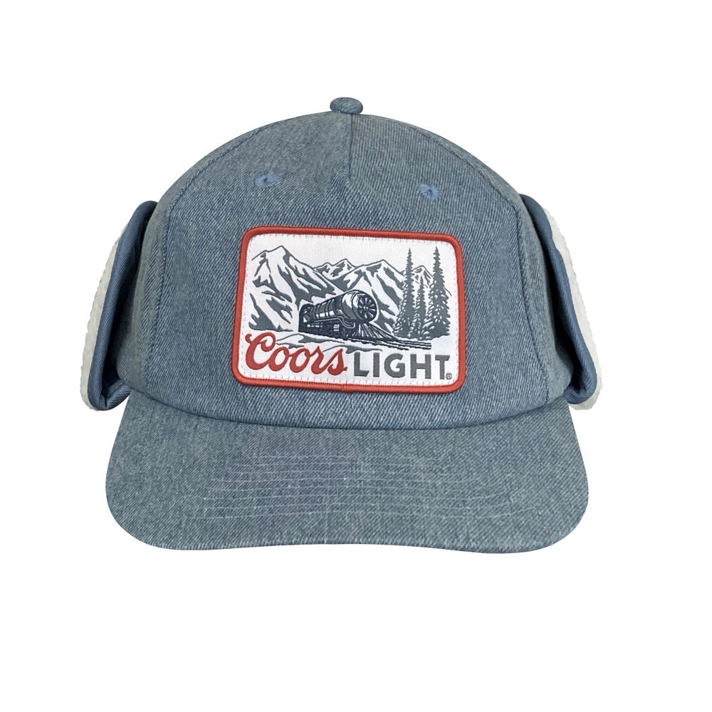 Light Wash Denim Flapjack Hat
